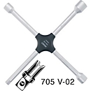 Kruissleutel 705V-02 17x19x22x12,5 mm (1/2 inch vierkant) L380 mm x B380 mm