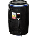 Kuhlmann Chauffe-fûts, numérique, pour fûts en acier ou en plastique de 105-120 l, 640 W, 0-90°C, IP40, L 1650 x P 10 x H 700 mm, noir