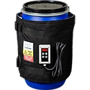 Kuhlmann Fass-Heizmanschette, digital, für 50-60 l Stahl- oder Kunststoff-Fässer, 300 W, 0-90°C, IP40, B 1380 x T 10 x H 460 mm, schwarz