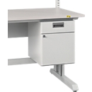 Ladeblok Treston 35/47, 1 lade en deur, ESD, B 350 x D 470 x H 470 mm, staal, lichtgrijs