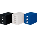 Ladekast A4, met 15 schuifladen, 940 mm hoog, gentiaanblauw
