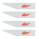Lames de rechange en céramique Slice, lame droite, pour couteau de tapissier, lot de 4