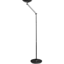 Lampadaire LED FIRST ARTICULATED Unilux, 24 W, 2400 lm, 3000 K, orientable &amp; inclinable, en métal, noir