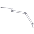 Lampe de bureau HANSA, pied de serrage, argent