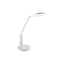 Lampe de table LED Alco, puissance 15 W, 850 lm, 4000 K, intensité lumineuse réglable en continu, bras de lampe inclinable, tête de lampe orientable à 90°, blanc