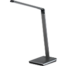 Lampe de table LED Fischer&amp;Honsel Bright, 9 W, réglable, variateur à capteur, L 200 x l 160 x H 790 mm, métal, titane