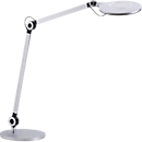 Lampe de table LED Niklas, réglable, intensité lumineuse variable, 930 lumens, L 780 x l 200 x H 830 mm, métal &amp; plastique, couleur aluminium