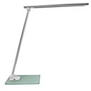 Lampe de table LED UNILUX Popy, 5 W, 500 lm, 3000-6000 K, 3 intensités lumineuses, intensité lumineuse variable, pliable, argent-blanc