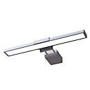 Lampe LED à pince UNILUX Travelight, pour notebooks &amp; écrans de bureau, puissance 4,5 W, 350 lm, 2900-5300 K, intensité lumineuse variable, connexion USB, largeur de pince 5-30 mm, noir