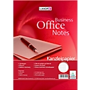 LANDRÉ Kanzleipapier Office, 250 Doppelbögen, DIN A3/A4 gefalzt, 80 g/m², kariert, mit Rand, rot