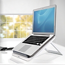 Laptop Ständer Fellowes I-Spire™ Quick Lift, für Laptops bis 17″ & bis 4,5 kg, 7-stufig manuell höhen- & winkelverstellbar, zusammenklappbar, weiß
