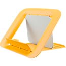 Laptop stand Leitz Ergo Cosy, for laptops from 13" to 17", height adjustable, foldable, W 312 x D 247 x H 50 mm, yellow