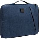 Laptophoes Exacompta Business, voor laptops 15-16'', gewatteerd, handvat & ritsvak, B 410 x D 25 x H 310 mm, post-consumer polyester, blauw