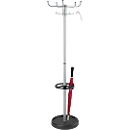 Larco coat stand, silver/black