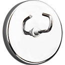 Large magnetic hook, chrome-plated