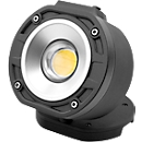 LED-Arbeitsleuchte Ansmann FL1100R, 2 Leuchtstufen, 1100 Lumen, bis zu 4,5 h, IP65, Akku, 360° Kugelgelenk, Aufhängehaken, B 90 × T 61 × H 87 mm