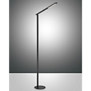 LED floor lamp Ideal, 10 W, 770 lm, dimmable, IP20, Ø 200 x H 1750 mm, aluminum, black 