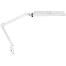 LED-Klemmleuchte MAULcraft duo, 2 Köpfe, Leistung 22 W, dimmbar, um 360° drehbar, 2860 lm, Klemmweite 63 mm, weiß
