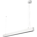 LED pendelarmatuur Dotlux STYLFREE, vermogen 50 W, 6500 lm, 4000 K, geschikt voor beeldschermwerkplekken, aluminium, wit