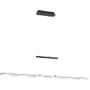 LED pendelarmatuur NELE, traploze sensordimmer, 6 x 4 W, 2700 lm, 2700-5000 K, L 1300 x B 120 mm, antraciet