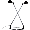 LED-tafellamp Waldmann Lucio, 3,5 W, 300 lm, 4000 K, dimbaar, draaibaar &amp; kantelbaar, USB, aluminium/staal/kunststof, titaniumgrijs