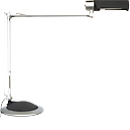 LED-Tischleuchte MAULoffice, dreh- & neigbarer Kopf/Arm, 950 Lumen, Fussauswahl, Höhe 540 mm, Aluminium & Metall, Silber-Anthrazit