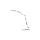 Ledbureaulamp Multiflex, traploos dimbaar, 3 kleurtemperatuur-trappen, met voet en klem, zilver