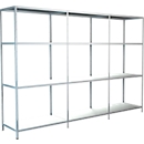 Legborden zonder grendels, H 1800 x B 2600 x D 350 mm, wit