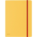 LEITZ® corner elastic folder Cosy, A4, up to 150 sheets, 3 flaps & inner pocket, rubber band fastener, polypropylene, yellow