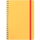 Leitz Cosy college notebook, DIN B5, vierkant, spiraalgebonden, 100 g/m² papier, 80 vel, geel