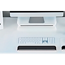 Leitz® Ergo WOW Handgelenkauflage für Tastauren, ergonomisch, 2-stufig höhenverstellbar, L 437 x B 71 x H 21 mm, weiß/schwarz