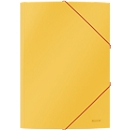 Leitz®kartonnen map met 3 kleppen en elasitek Cosy, A4 formaat, voor maximaal 150 vel, geel