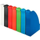 LEITZ® magazine file 2476, back width 70 mm, polystyrene, 6 pieces, black