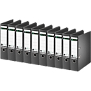 LEITZ® ordner 1007/1008, A4, rugbreedte 80 mm, 10 stuks, zwart