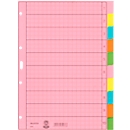 Leitz papier indexbladen blanco 4340, A4, 5-kleurig, bedrukbaar gerecycled papier