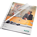 LEITZ® plastic sleeves 4780, DIN A4, open on top and perforated side, 100 pieces, 4-fold perforation
