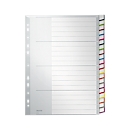 LEITZ plastic tabs with window letters, DIN A4, 20 sheets, No. 1278