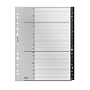 Leitz® Registermappe Recycle, A4, beschreibbar, Universalllochung, Kunststoff, schwarz, Taben A-Z