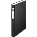 LEITZ® Ringbuch, DIN A4, 2-Ring-Mechanik, Rückenbreite 40 mm, schwarz