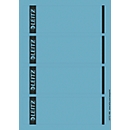 LEITZ® Rückenschilder kurz, PC-beschriftbar, Rückenbreite 80 mm, selbstklebend, 100 St., blau