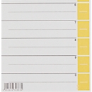 LEITZ® scheidingsbladen A4 1652, gebruik naar eigen inzicht, 25 stuks, geel