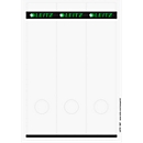 LEITZ® spine labels long, PC-inscribable, back width 50 mm, self-adhesive 125 pieces, light grey