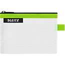 Leitz WOW Sac de voyage à fermeture éclair, hydrofuge, matériau transparent, taille S, vert