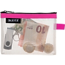 Leitz WOW Traveller Zip-Beutel, wasserabweisend, durchsichtiges Material, Größe S, pink