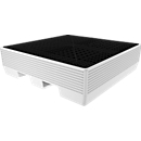 Lekbak voor 4 x 200 liter vat, met rooster en slede