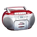 Lenco SCD-420 - Ghettoblaster - Silber, Rot