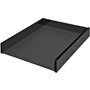 Letter tray WEDO Black Office, DIN A4, black matt/glossy, stackable