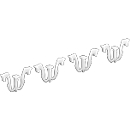 Lid clamping brackets for boxes in Euro size, 10 pieces
