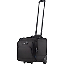 LIGHTPAK Pioneer Executive Trolley, with carrying handle and wheels, polyester, black