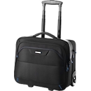 LIGHTPAK Trolley BRAVO 1 Executive Line, Hauptfach/Laptopfach/Fächerfach/Reißverschlussfach mit Organizerteil, Teleskop-Schiebegriff, Rollen, schwarz